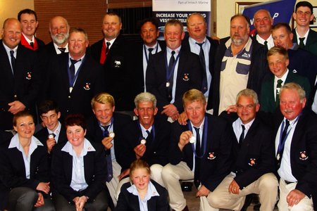 Die groep deelnemers en skippers tydens die 2015 Kleinbaai Interprovinsiaal  